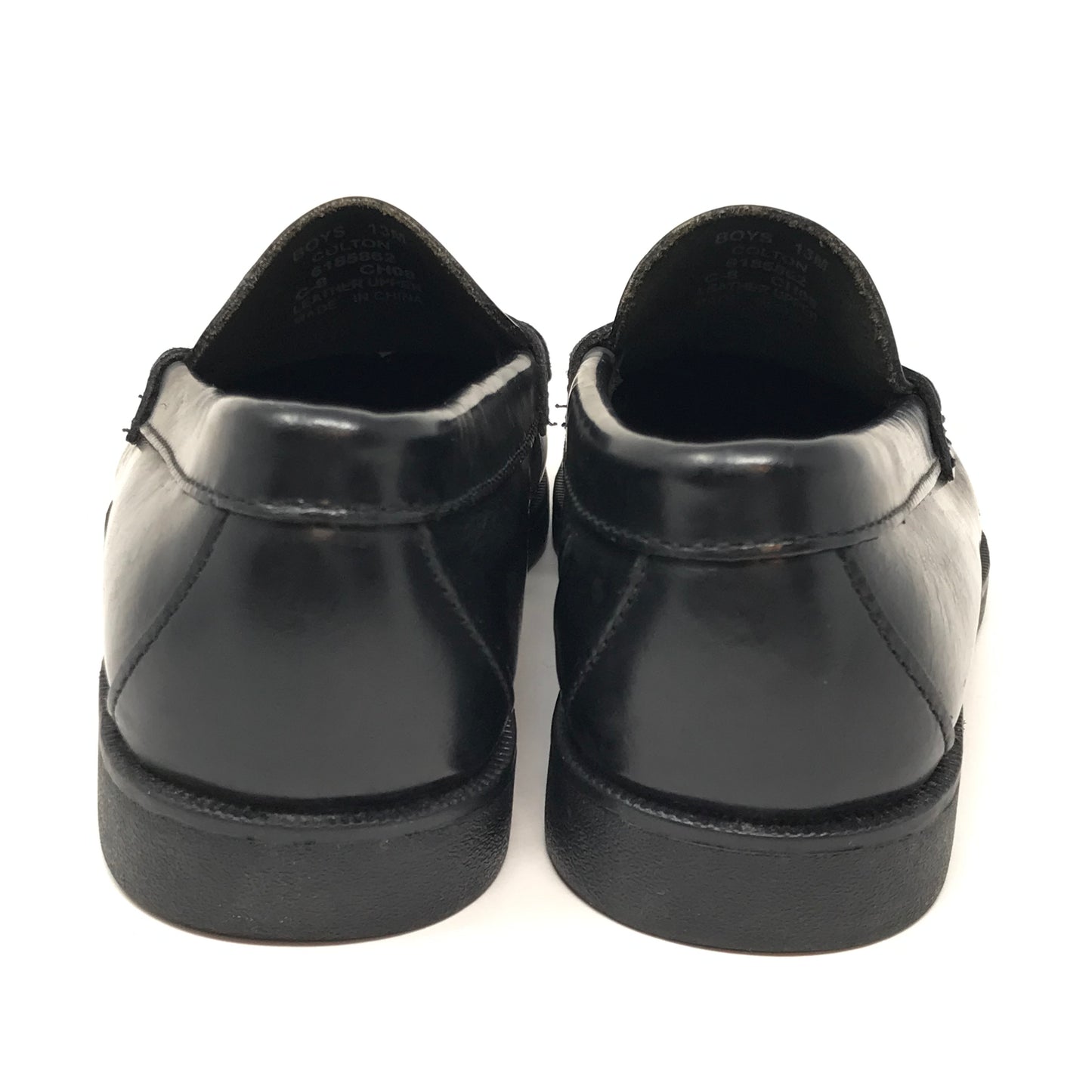 Sperry Top Sider Colton Leather Penny Loafer Black Boy Size 13M