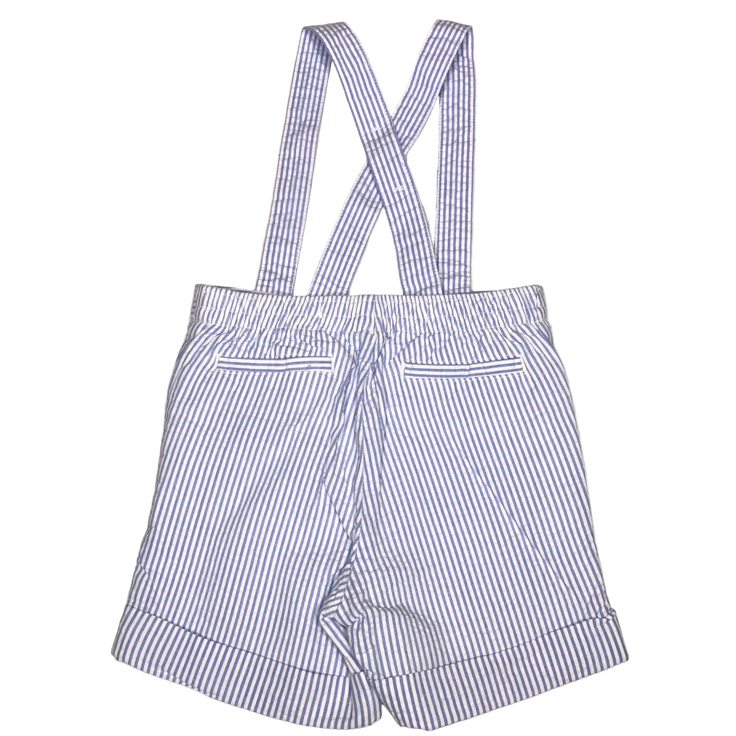 Janie and Jack Striped Seersucker Suspender Shorts Baby Boy Size 0-3M