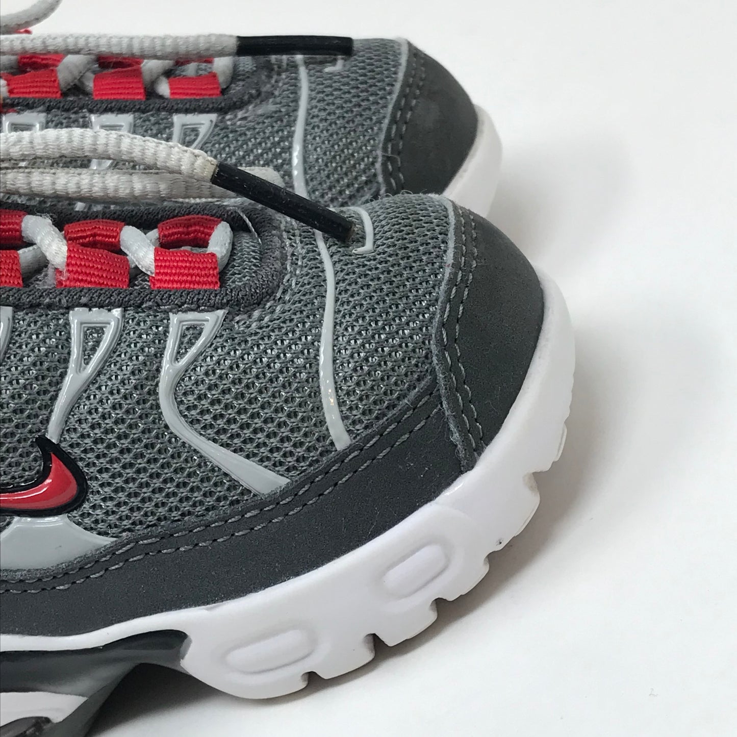 Nike Air Max Plus Sneakers Grey Red Toddler Size