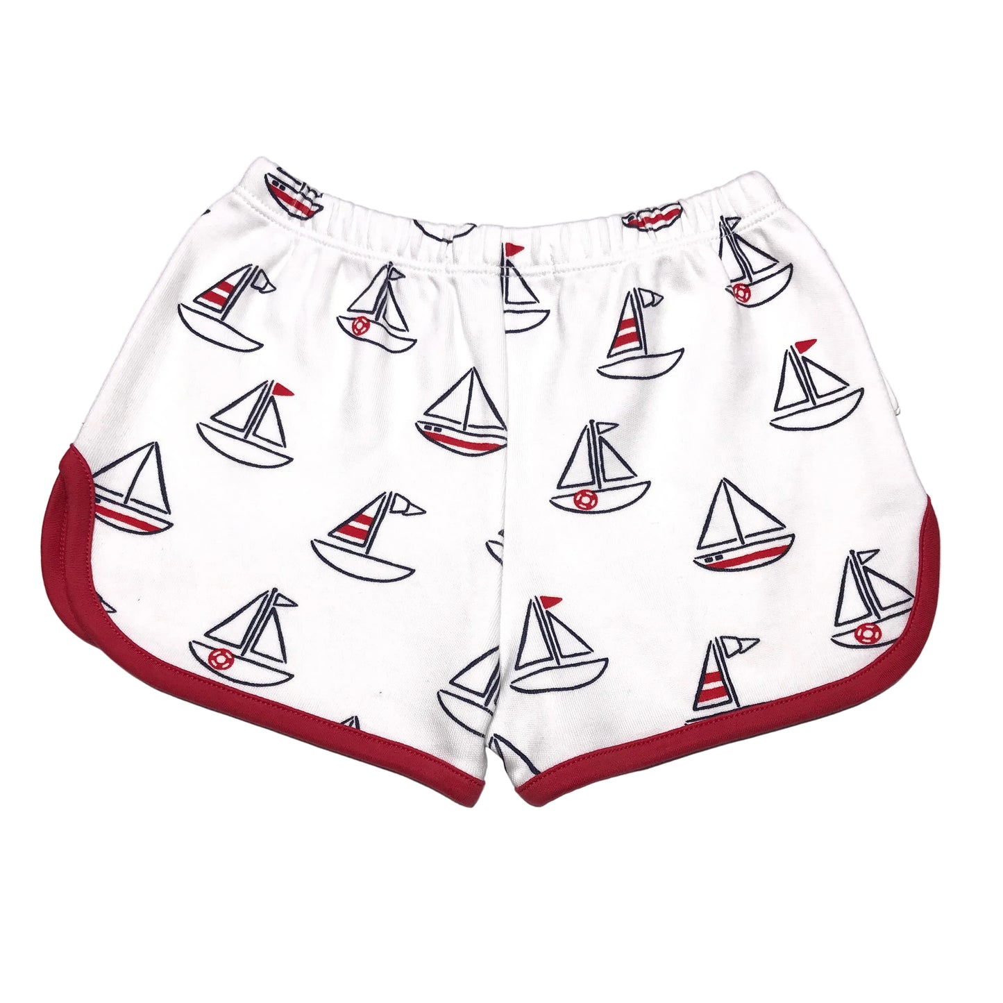 NWT The Beaufort Bonnet Company TBBC Cheryl Shorts Sailboats Girl Size 2T