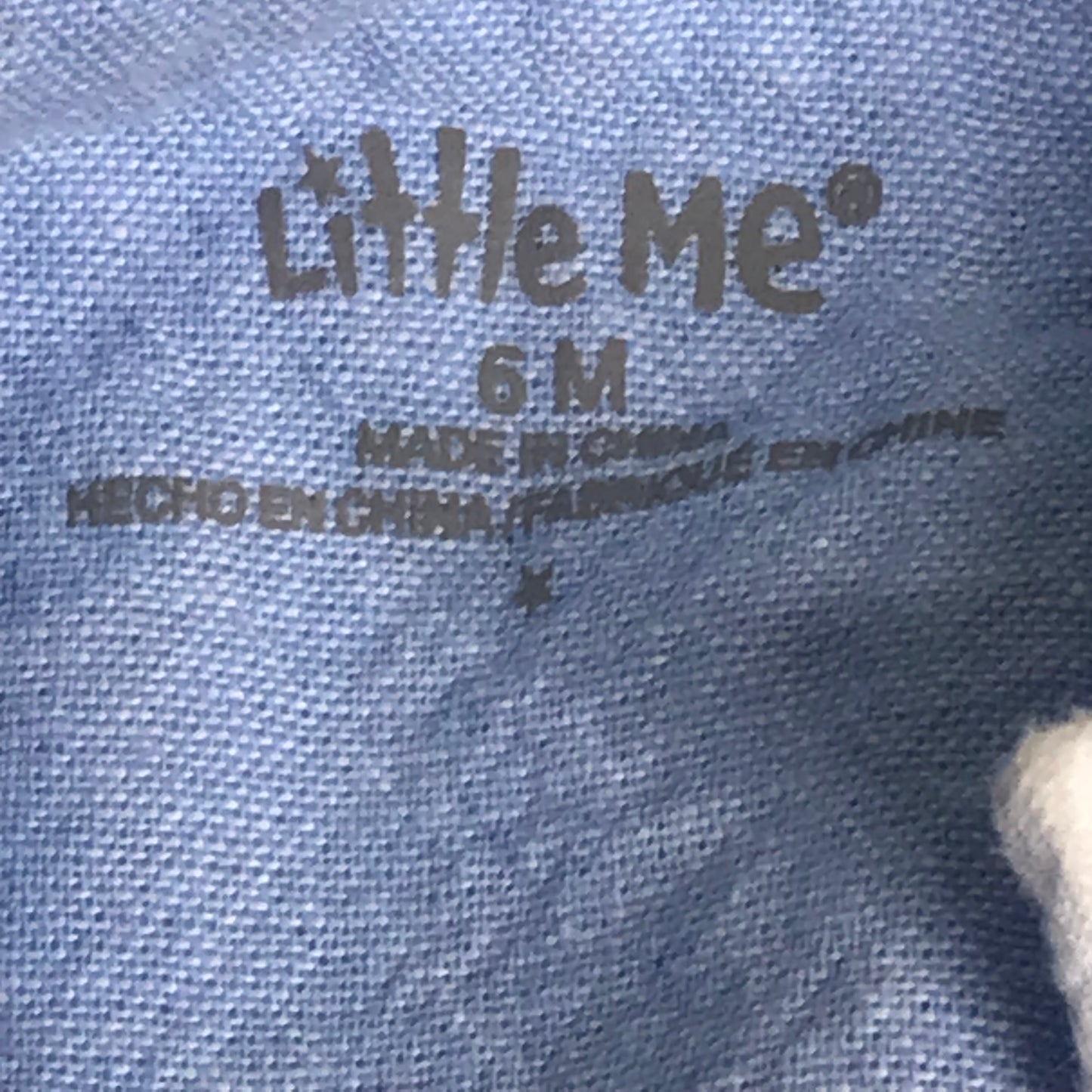 Little Me Baby Boy Jon Jon Whale Embroidered Seersucker Size 6M