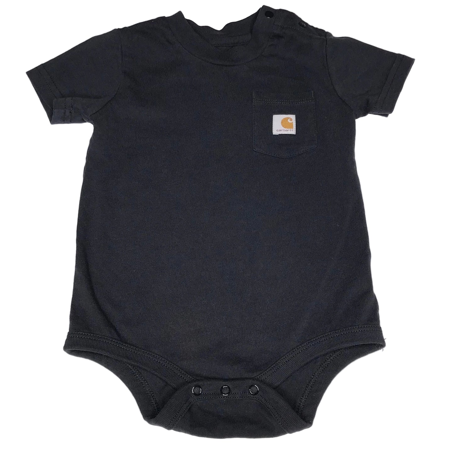 Carhartt Baby Boy Pocket Bodysuit Shirt Black Size 12M