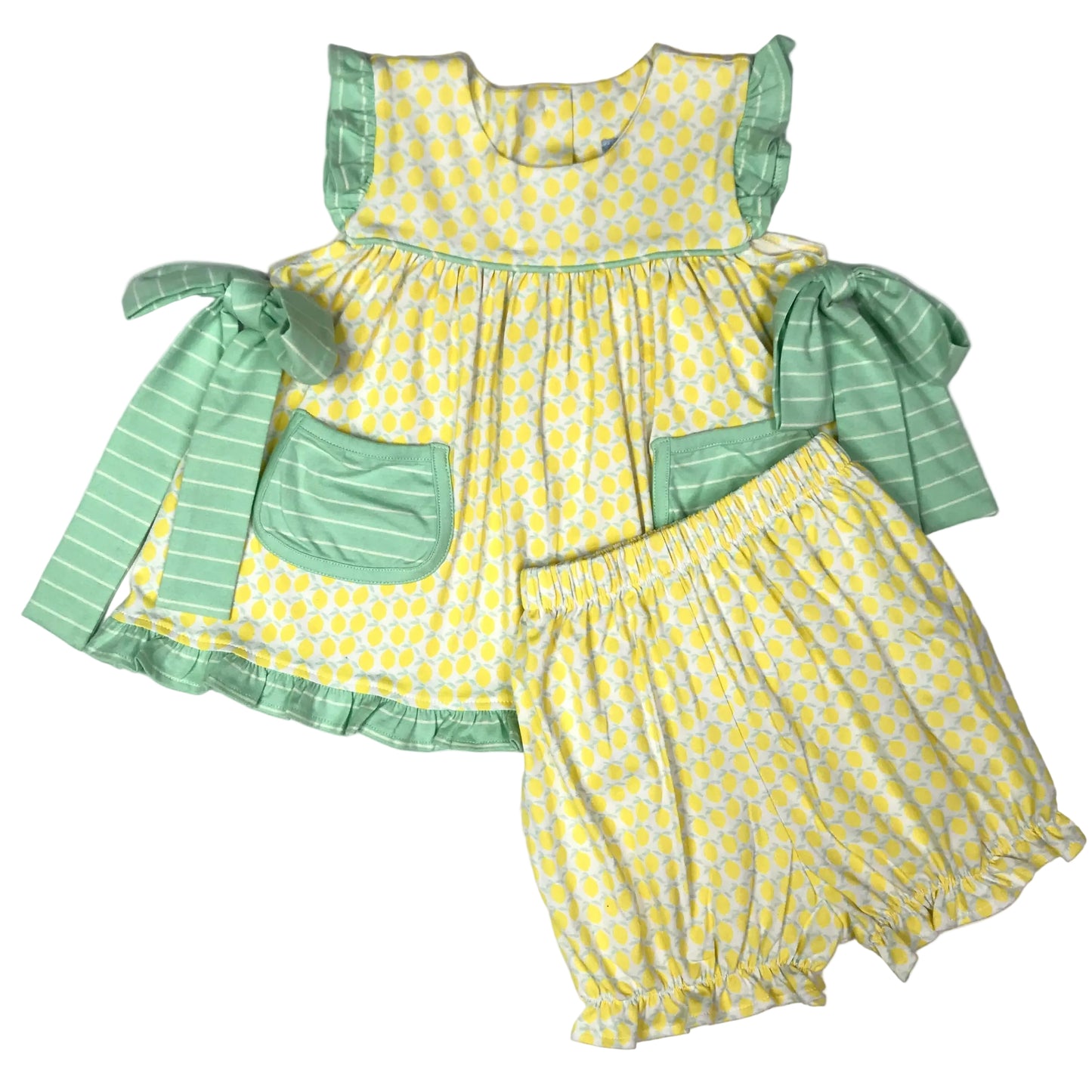 Three Sisters Lemon Short Set Girls Size 24M NWT