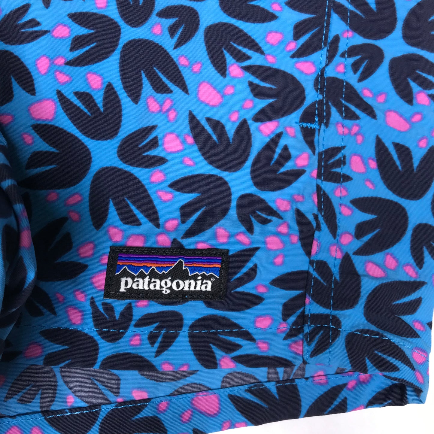 Patagonia Baggies Shorts Blue Floral Girl Size M(10)