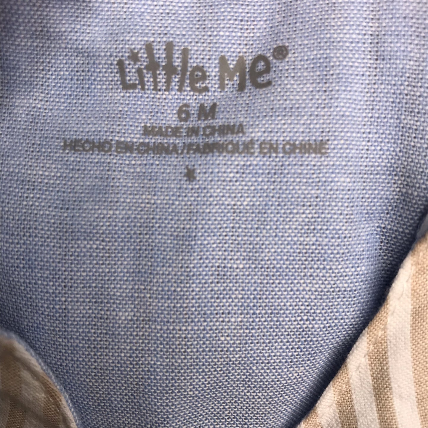 NWT Little Me Striped Sunsuit Safari Animals Baby Boy Size 6M