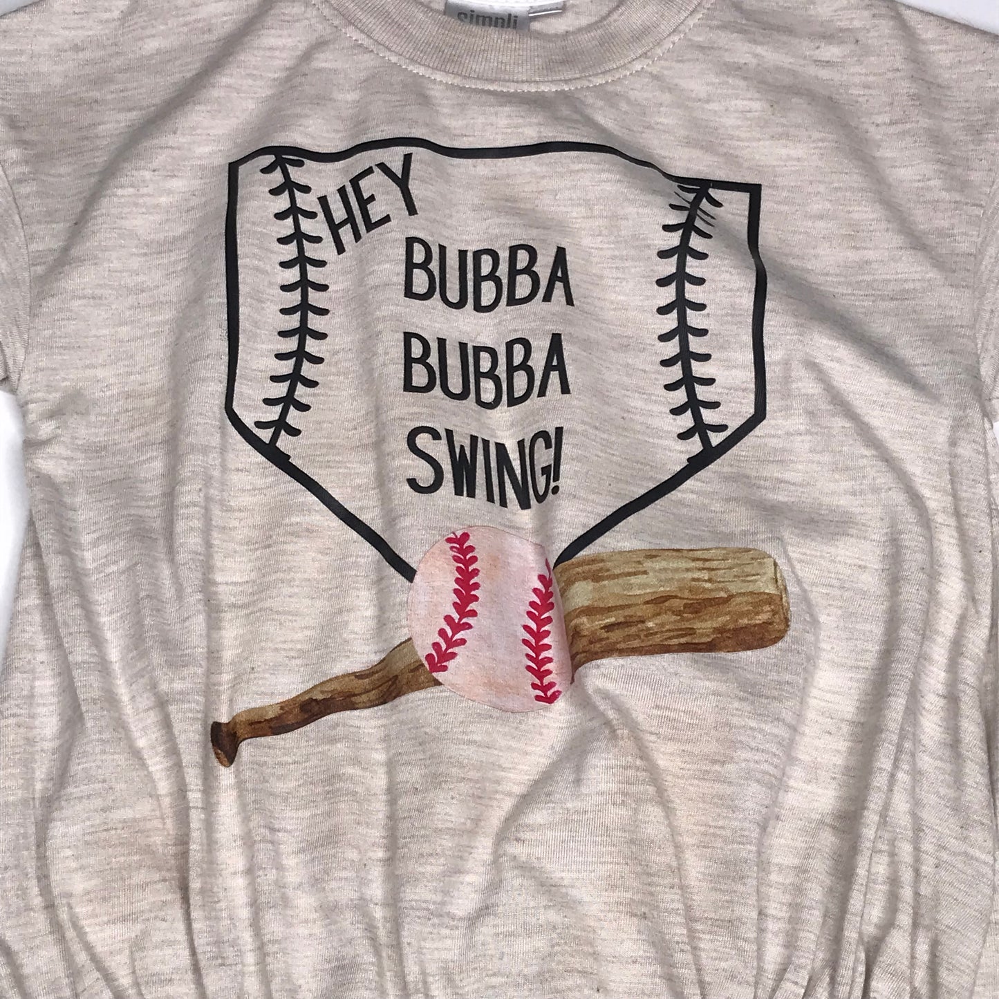 Simpli Blanks “Hey Bubba Bubba Swing Bubble Romper Baby Girl Size 3-6M