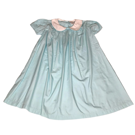 Castles & Crowns Peter Pan Collar Classic Dress Blue Girl Size 7-8