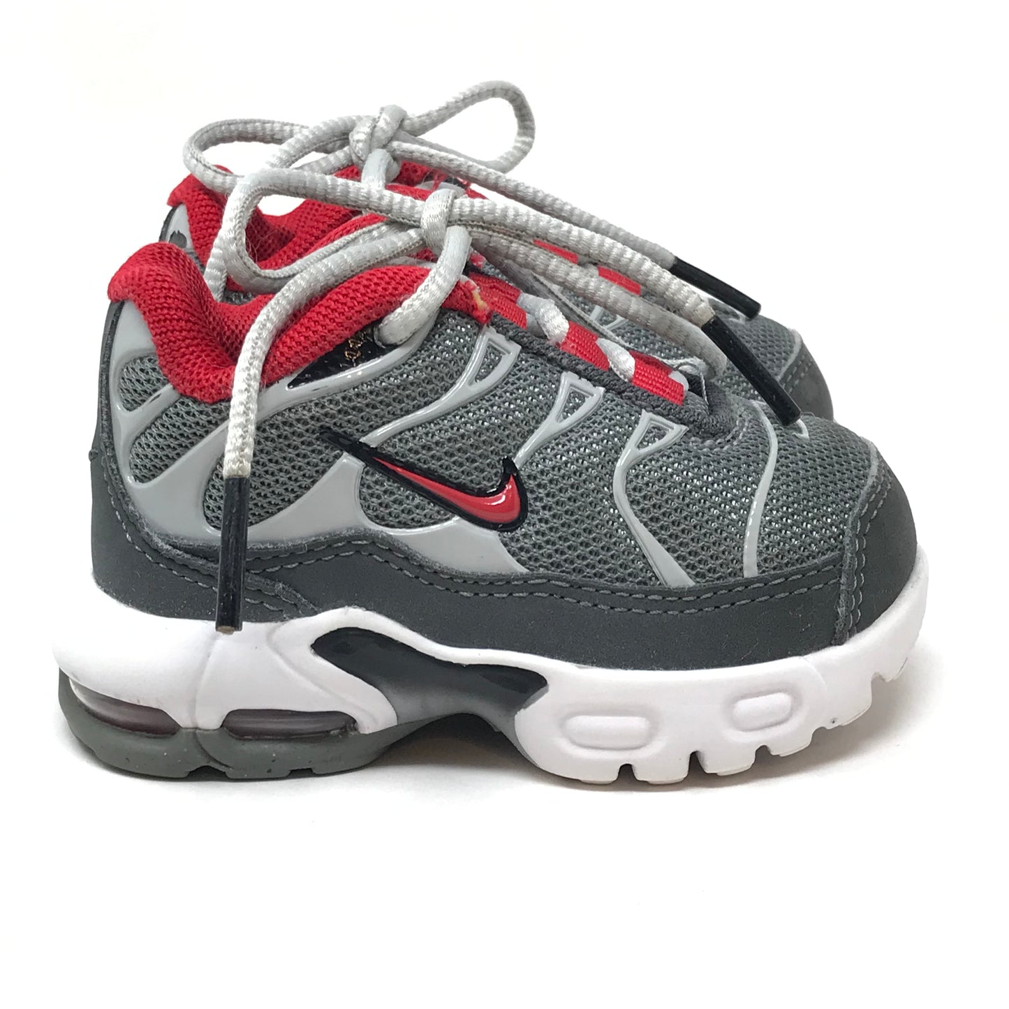 Nike Air Max Plus Sneakers Grey Red Toddler Size