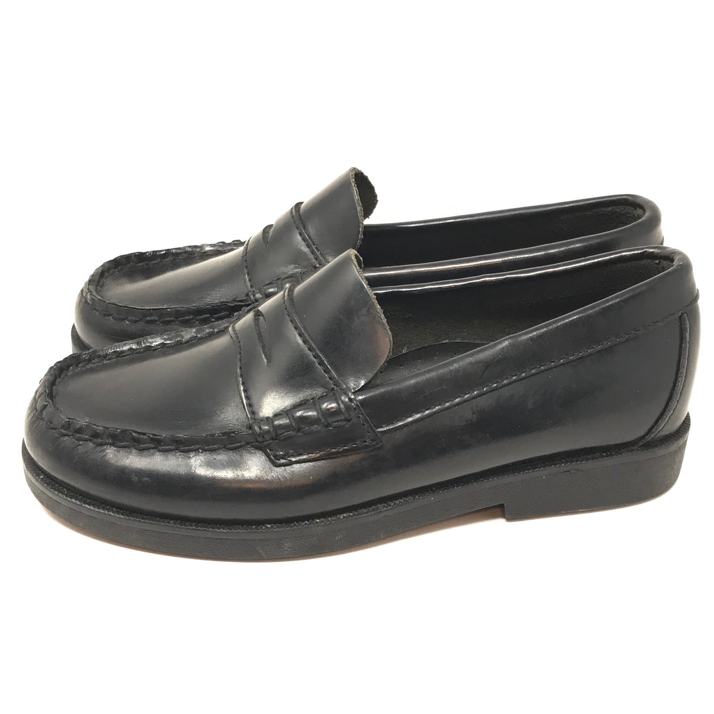 Sperry Top Sider Colton Leather Penny Loafer Black Boy Size 13M