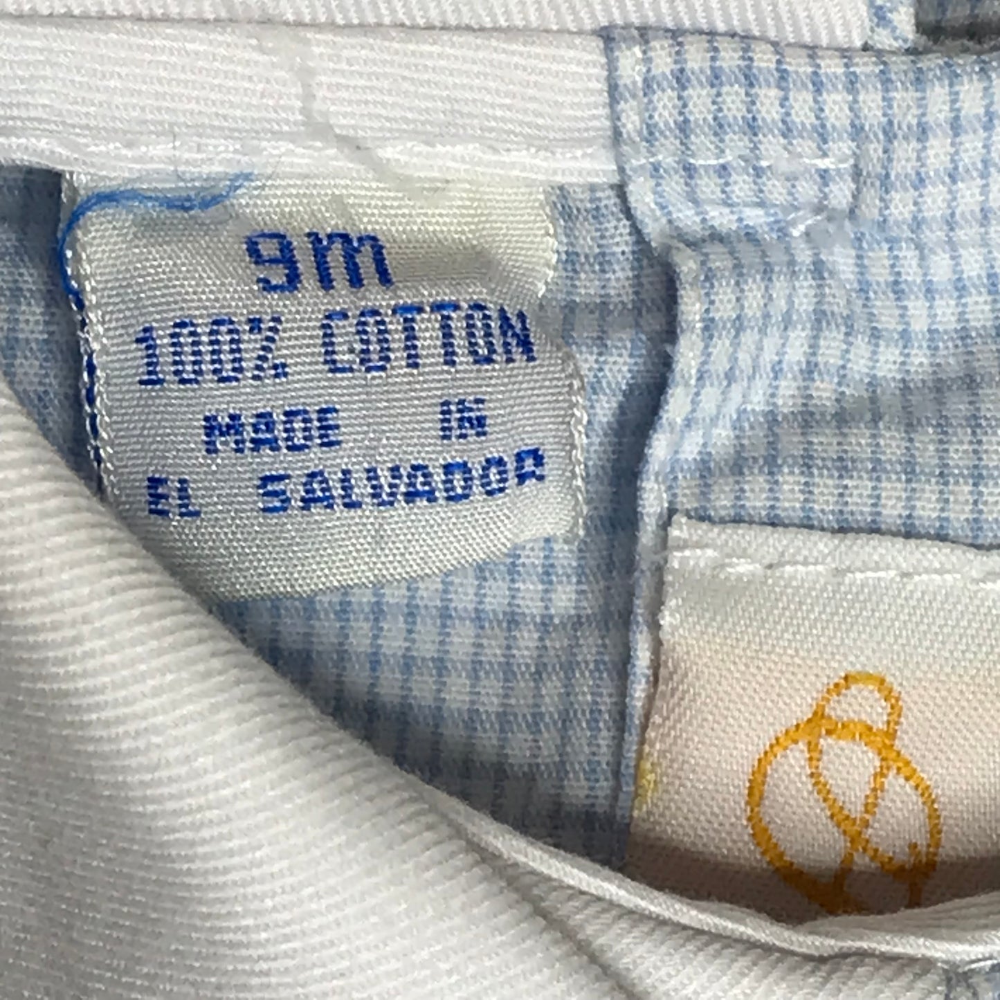 Anavini Smocked Dragonfly Unisex Bubble Blue White Baby Size 9M