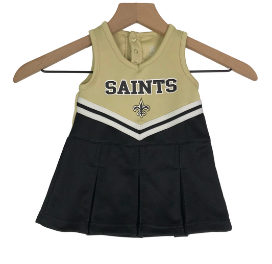 New Orleans Saints Girls Size 12M Cheer Dress
