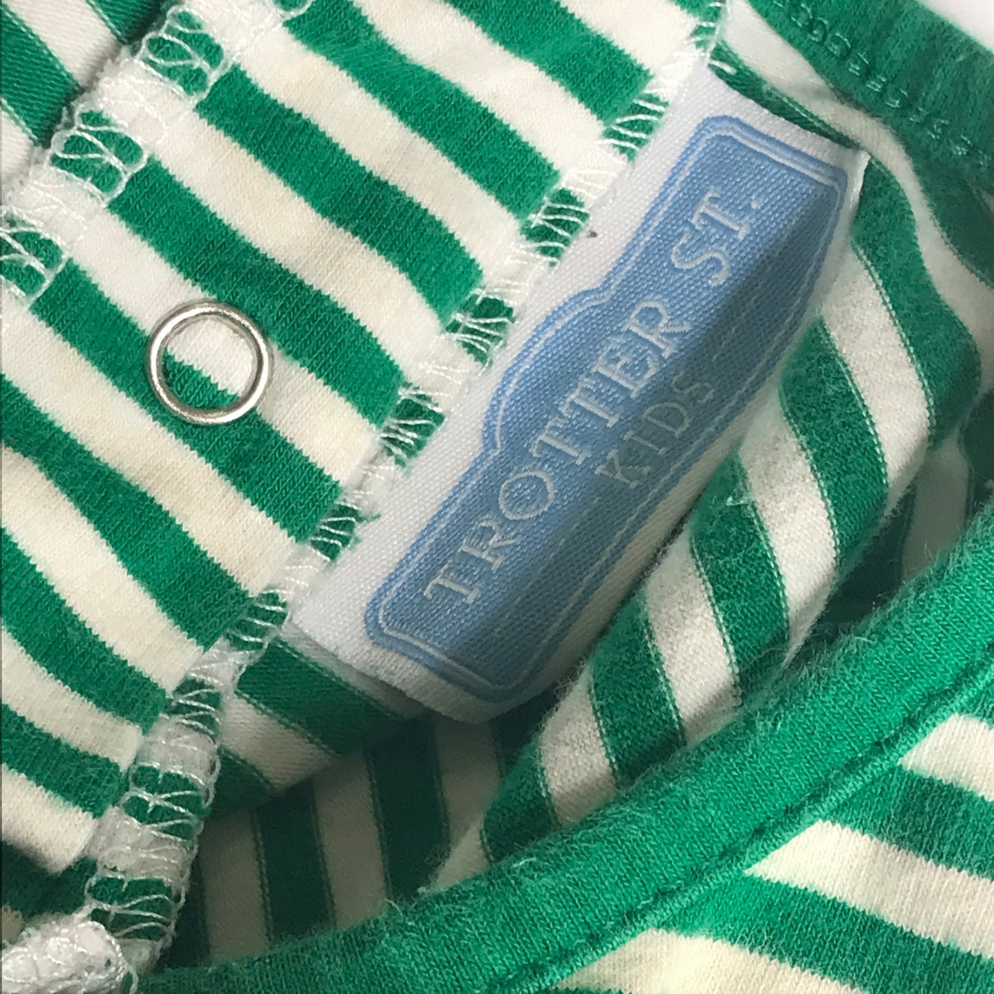 Trotter St. Tractor Striped Bubble Baby Boy Size 18M