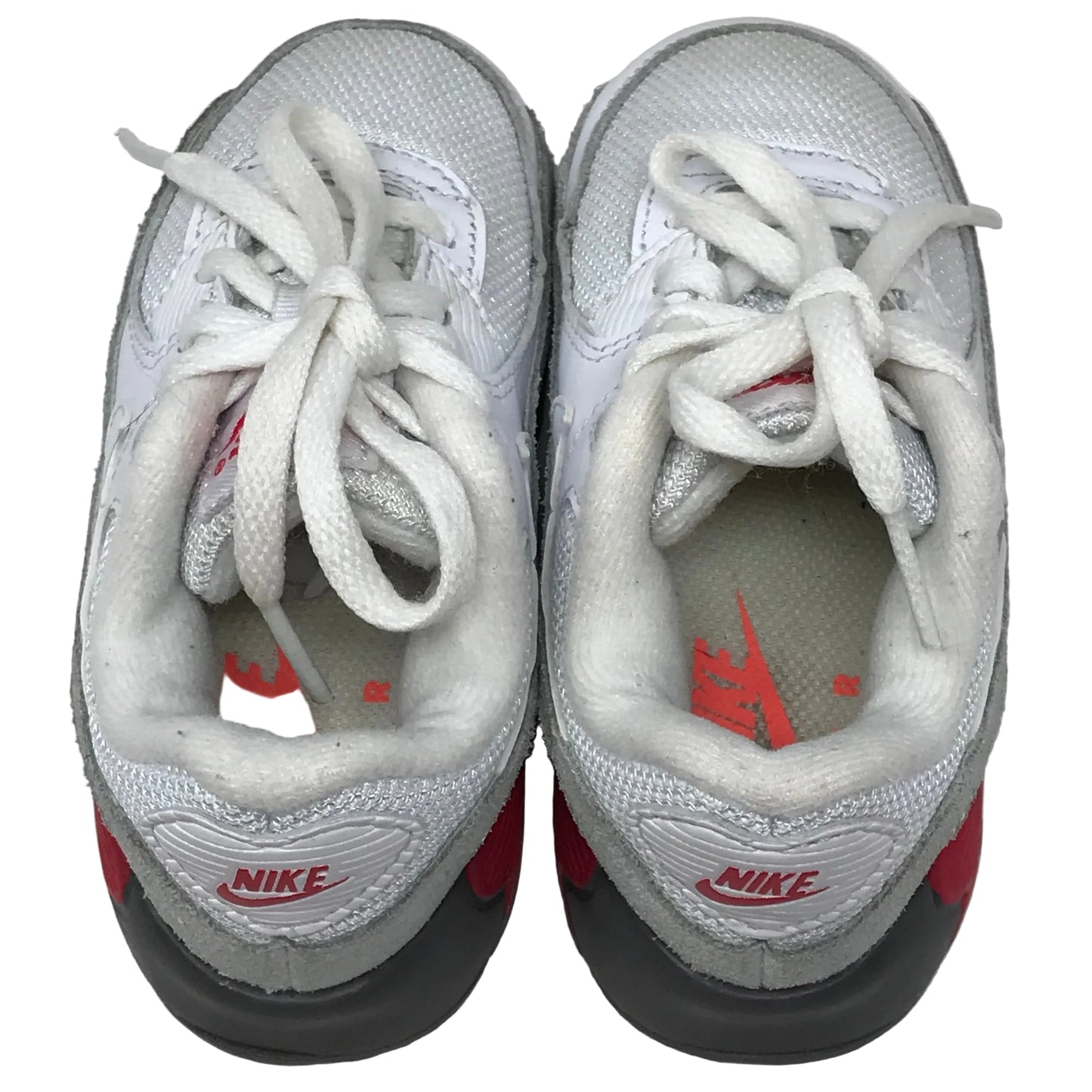 Nike Air Max 90 Toddler Kids Sneakers White Flat Pewter Size 8C