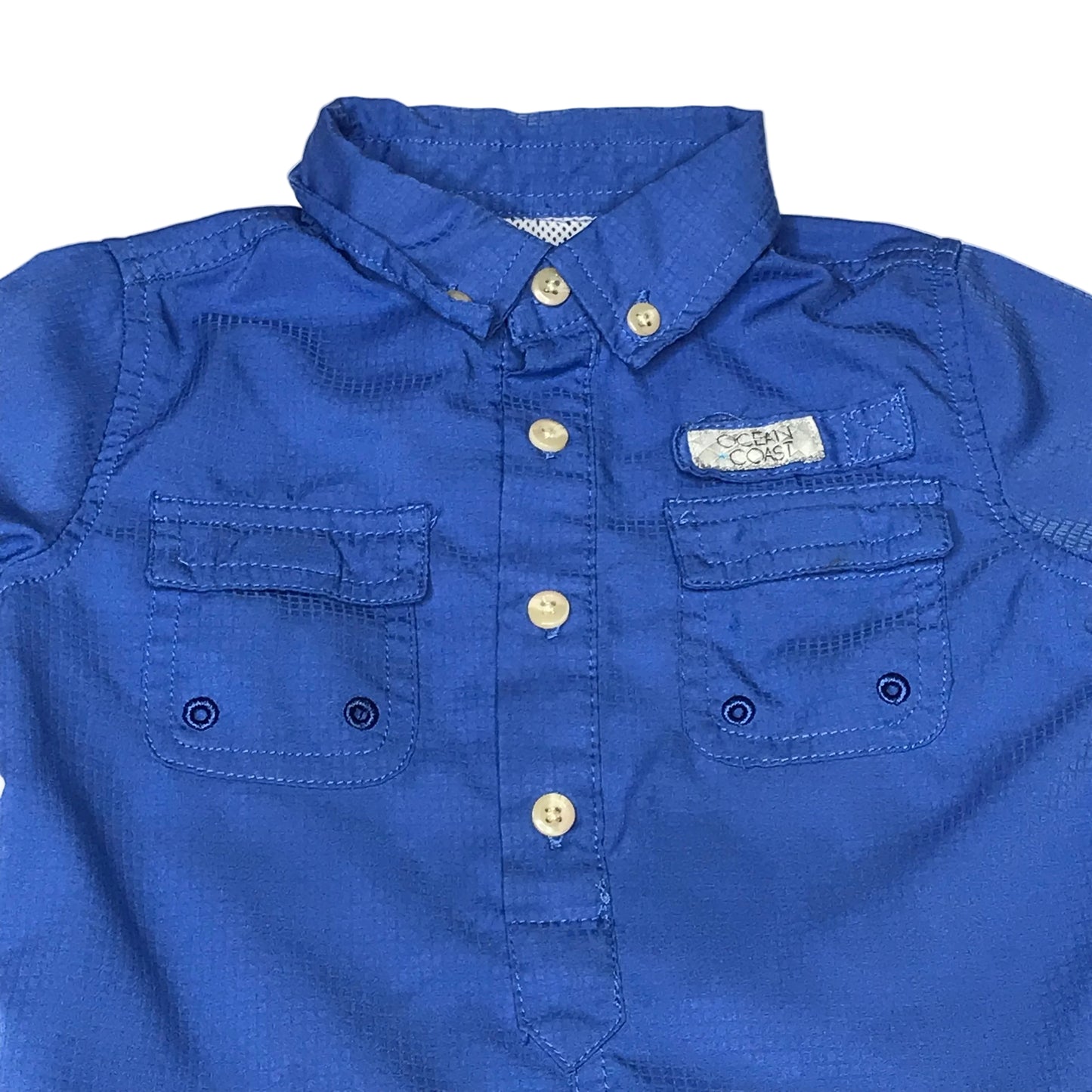 Ocean+Coast Fishing Shortall Baby Boys Blue Size 18M