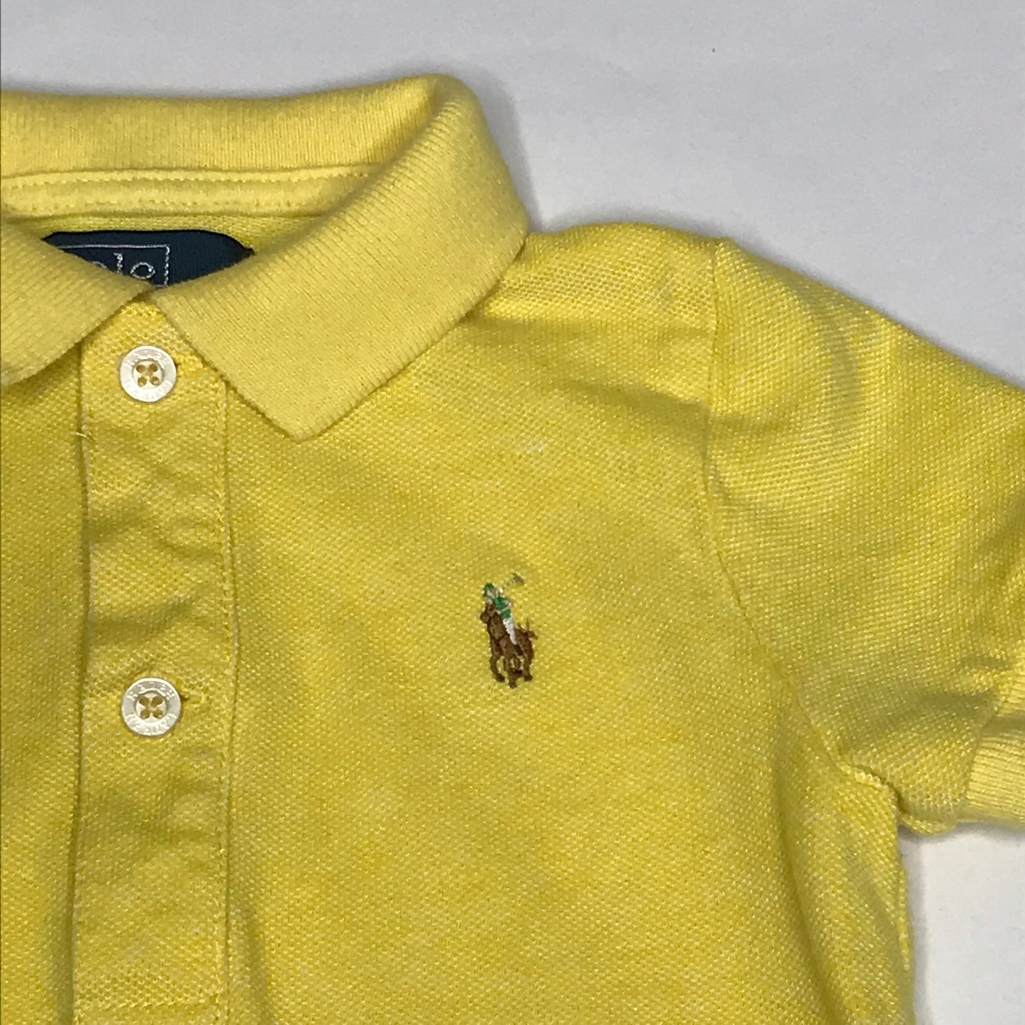 Polo Ralph Lauren Baby Boy Shirt Yellow Size 18M