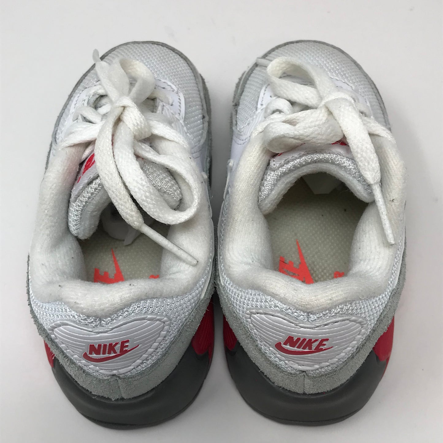 Nike Air Max 90 Toddler Kids Sneakers White Flat Pewter Size 8C