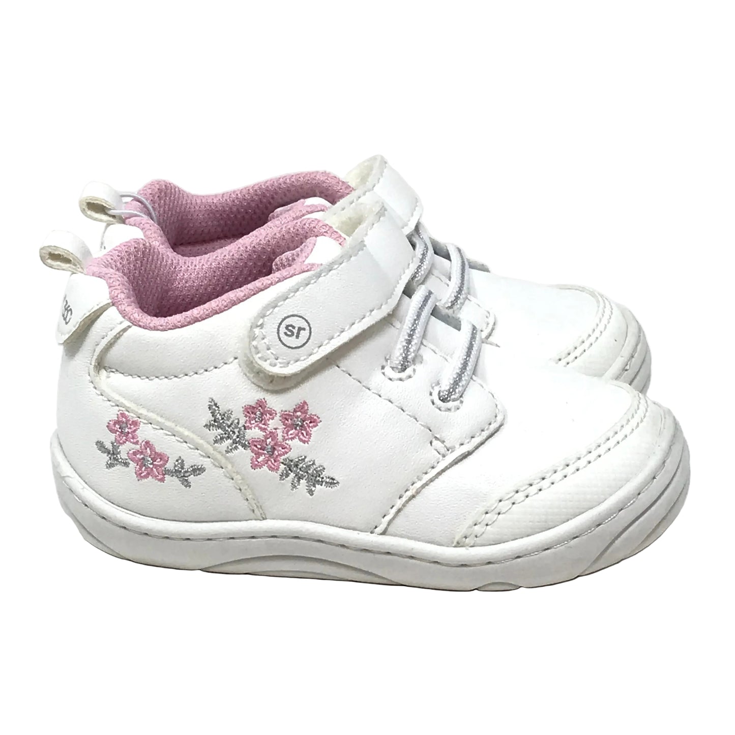 Stride Rite Tate 2.0 Sneaker White Baby Girl Size 4M