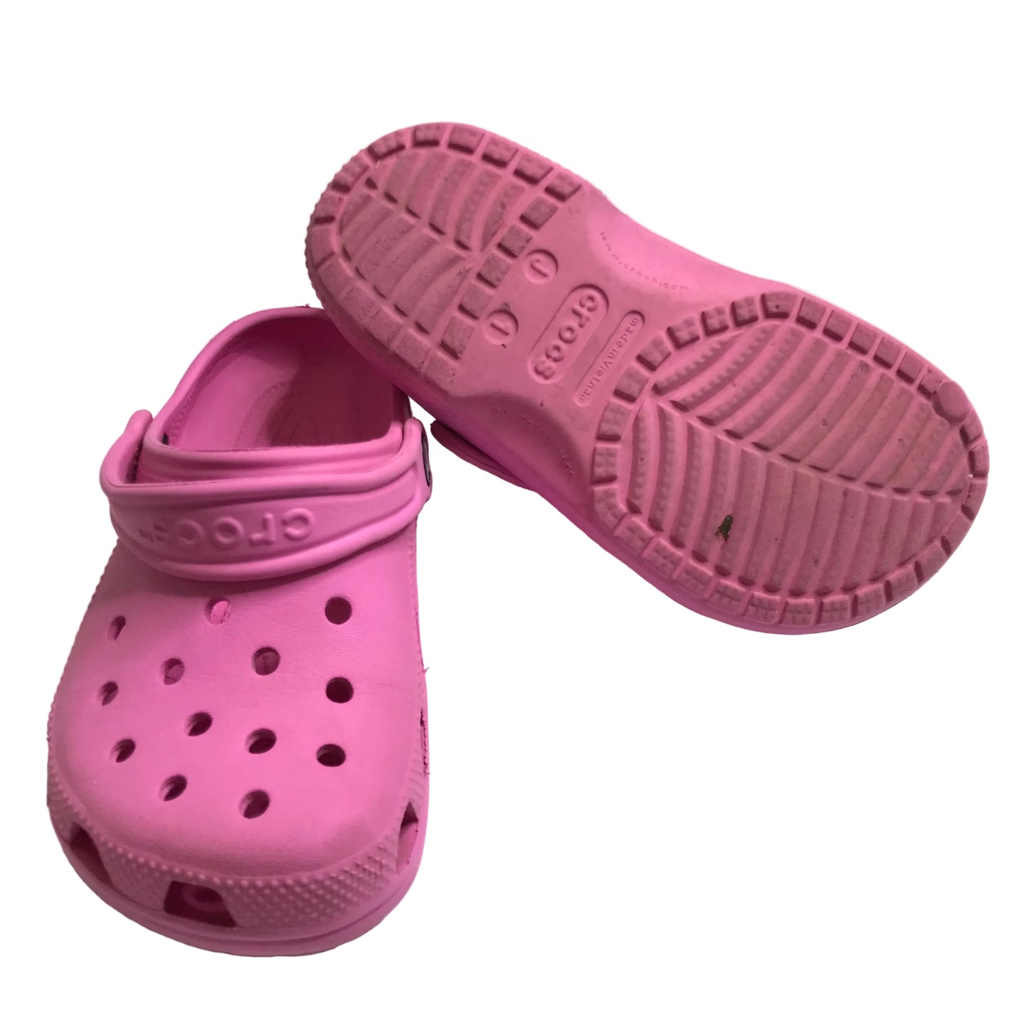 Crocs Classic Clogs Pink Girl Shoes Size J1
