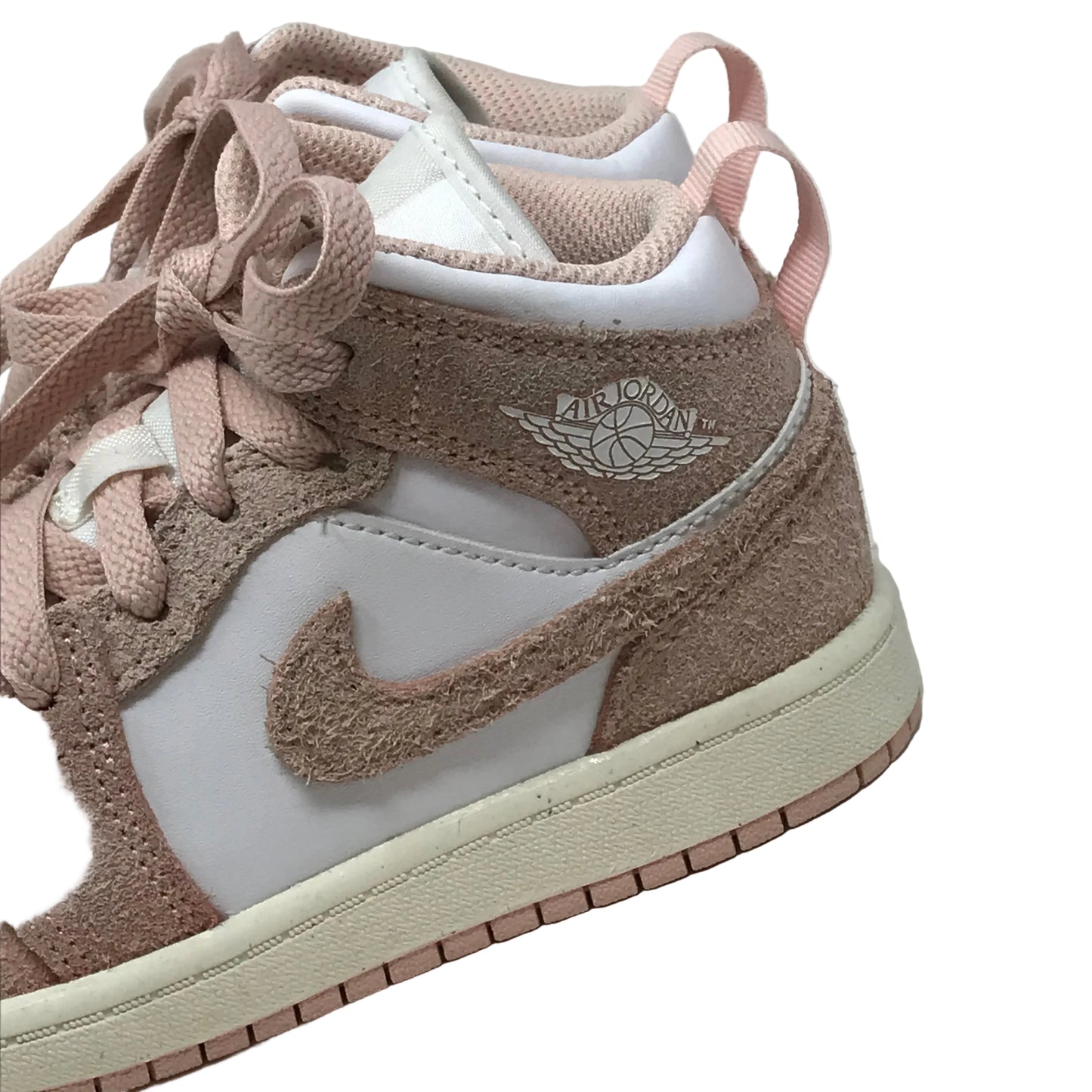 Nike Air Jordan 1 Mid SE Sneakers Pink Toddler Size 13.5C