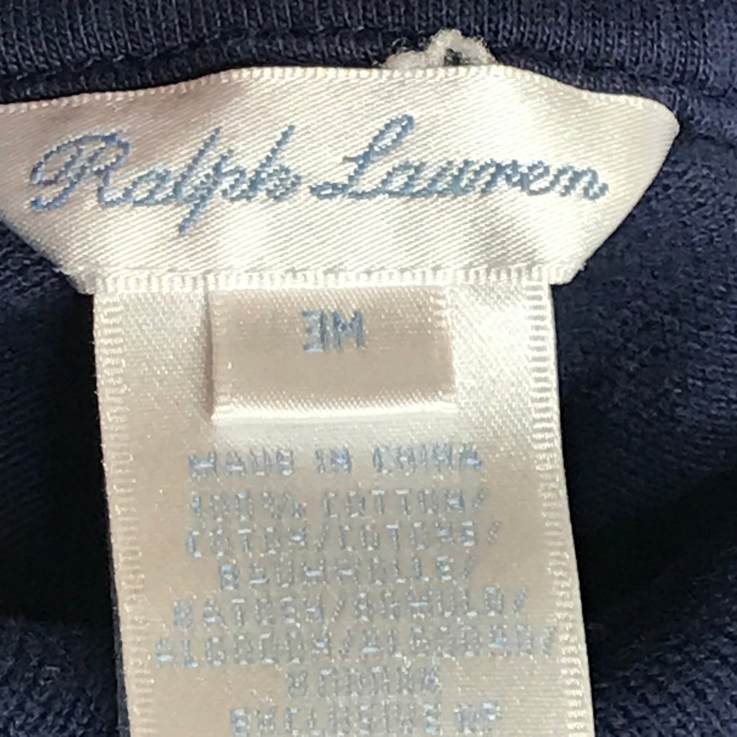 Polo Ralph Lauren Baby Boy Shortall Navy Blue Size 3M