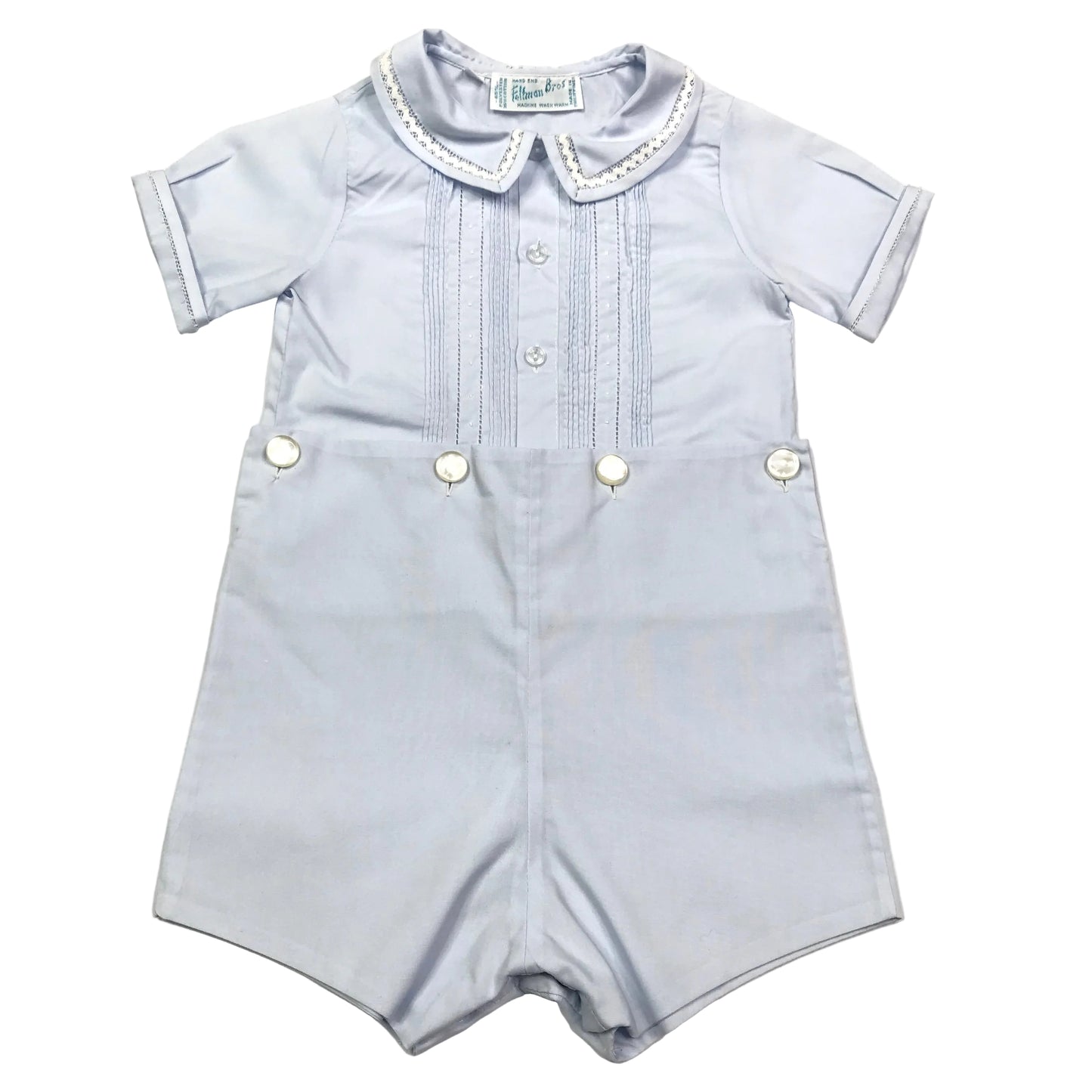 Feltman Bros Bobby Suit Pintucks Blue Boys Size 18M