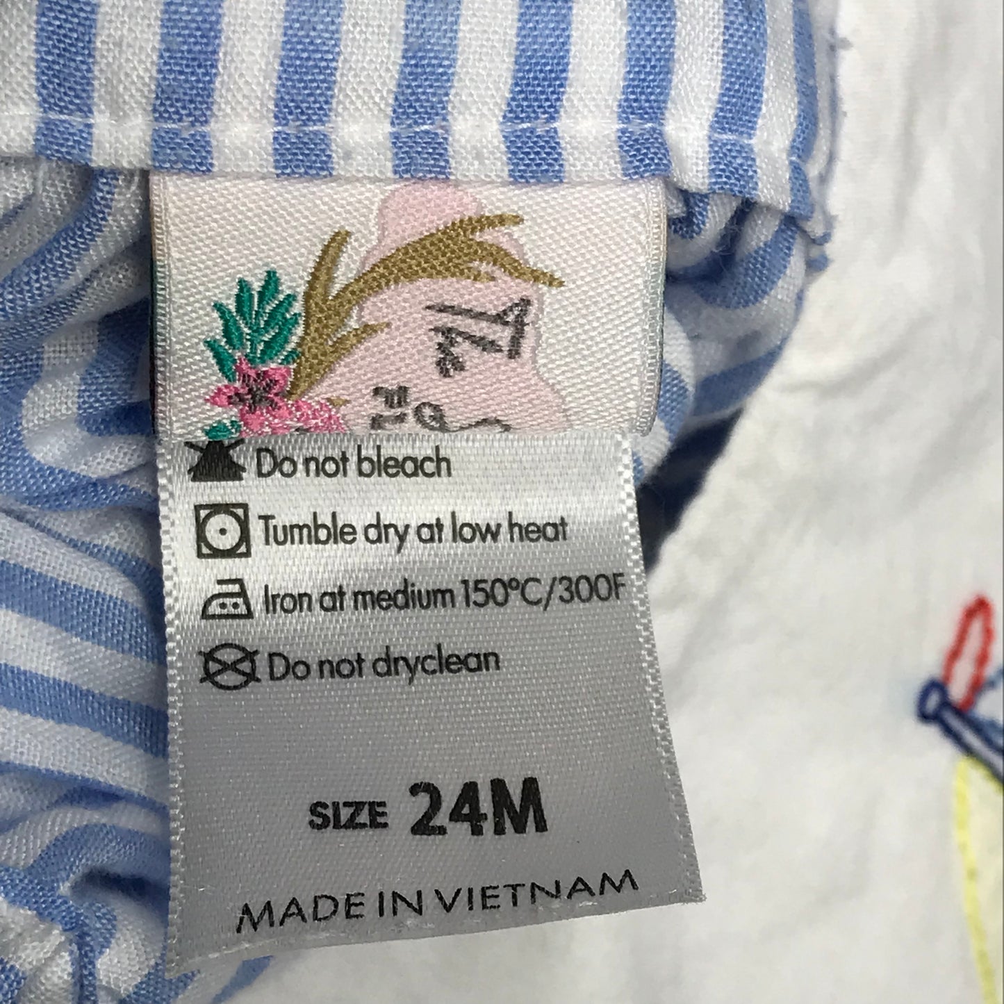The Smocking Place Baby Boy Sailboat Embroidery Bubble Size 24M