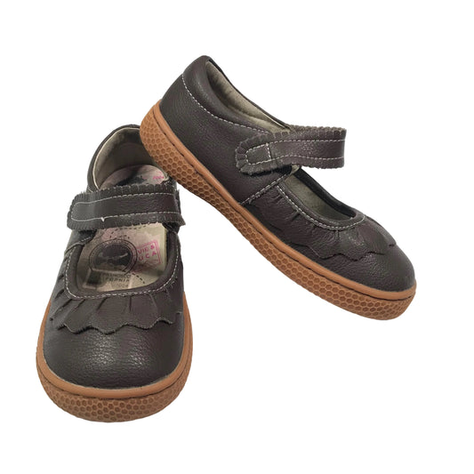 Livie & Luca Ruche Classic Mary Jane Brown Shoes Toddler Girls Size 11
