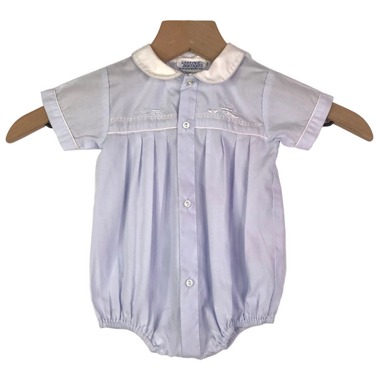Carriage Boutique Baby Boy Bubble Creeper Size 3M Train