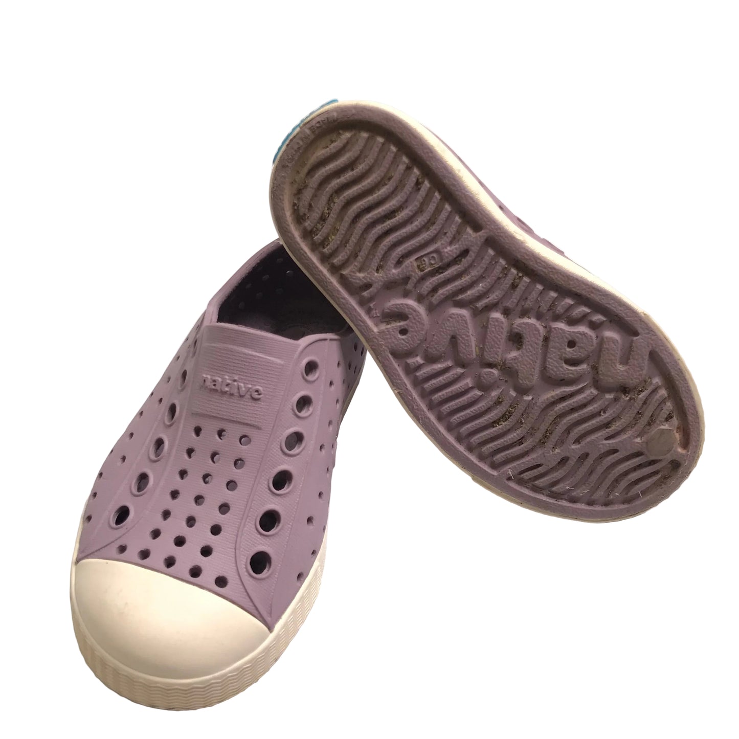 Native Jefferson Slip On Waterproof Sneakers Shoes Purple Girl Shoes Size C6