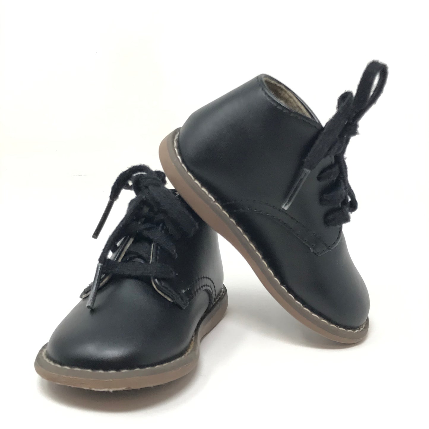 Footmates Todd Lace Up Bootie Black Size 3.5W