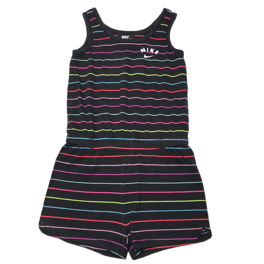Nike Striped Multicolored Jersey Romper One Piece Girl Size 4T