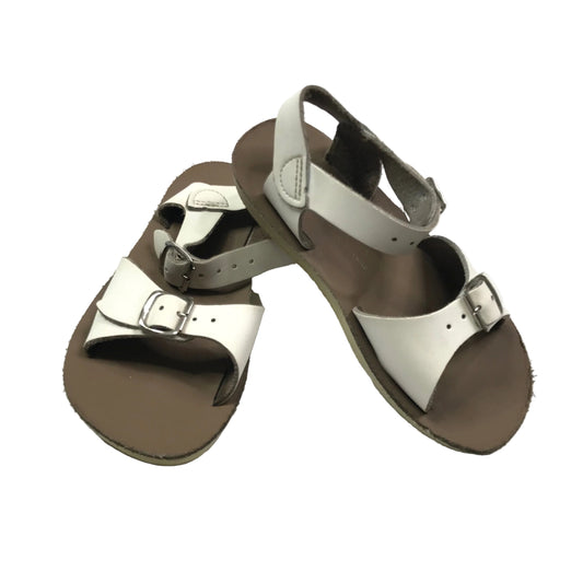 Sun-San Surfer Salt Water Sandals White Shoes Unisex Size 10