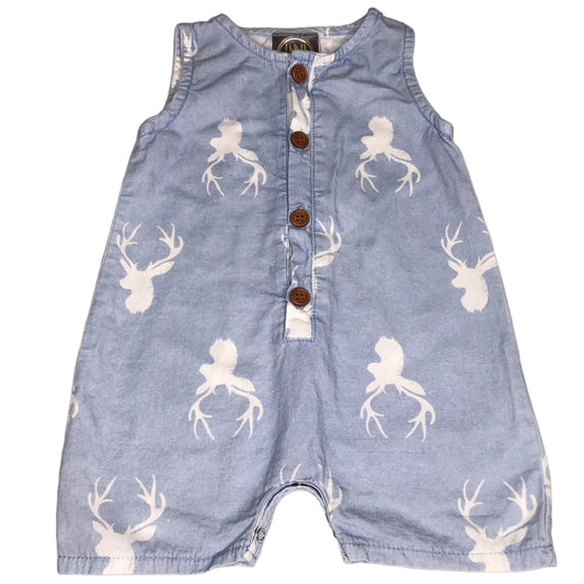Emma Jean Baby Boy Jon Jon Deer Antler Blue Size 18M
