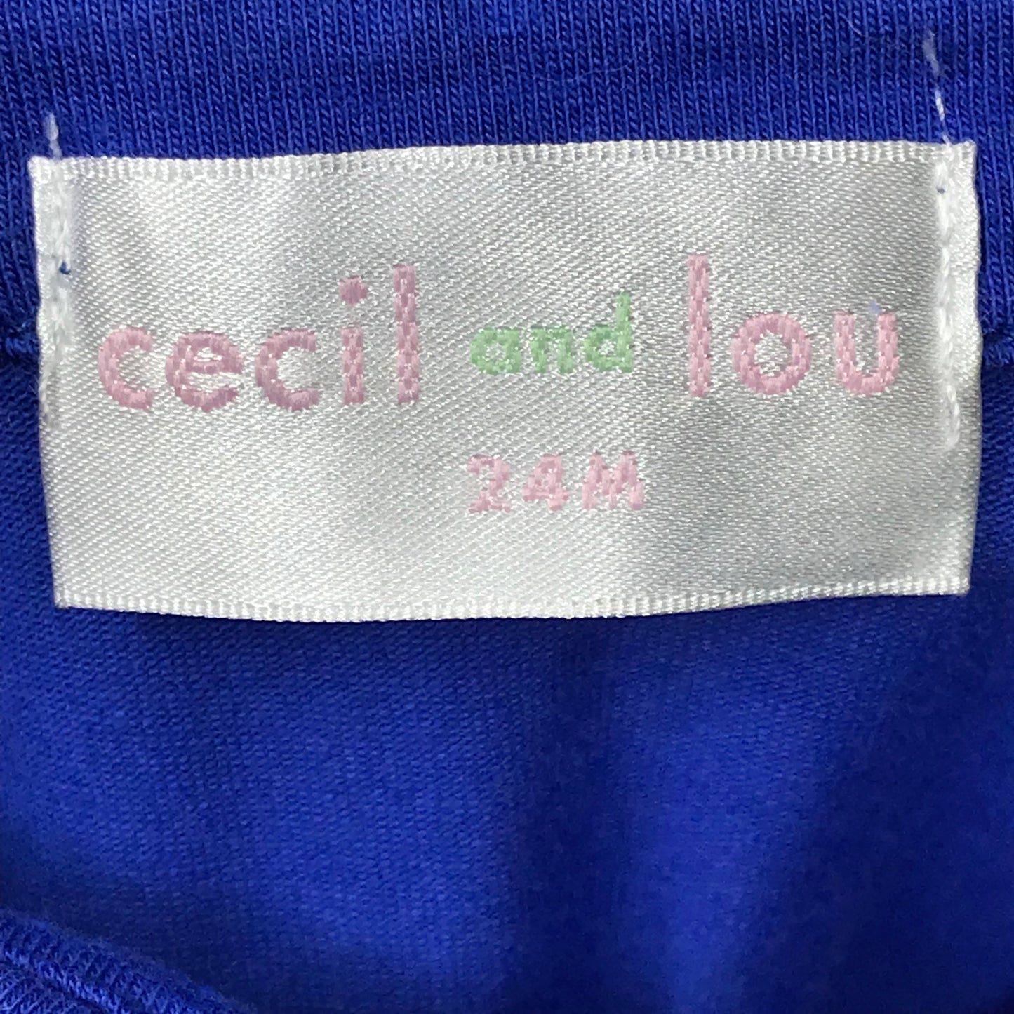 NWT Cecil and Lou Baby Boys Polo Shirt Blue “P” Monogram Size 24M