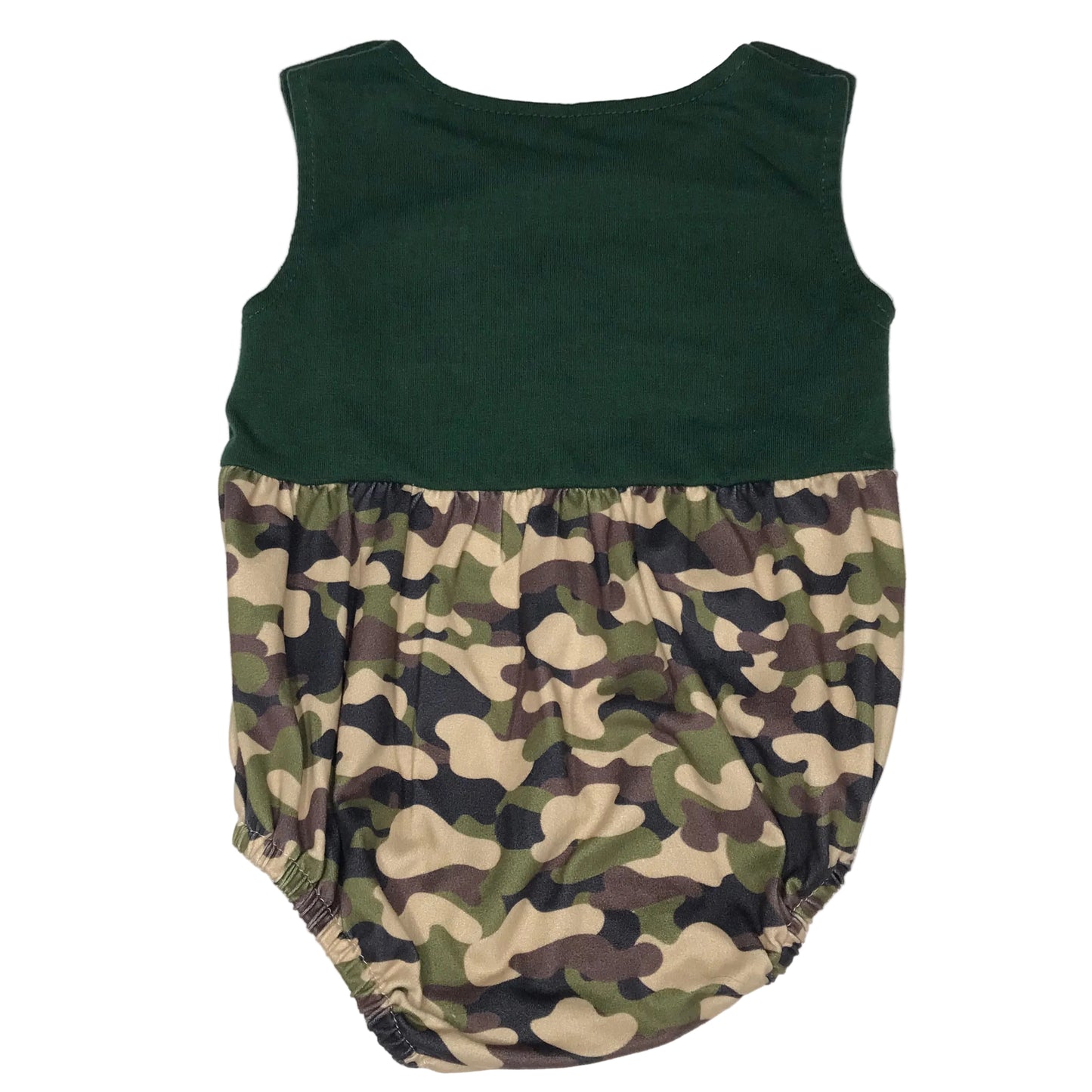 Hunting Dog Appliqué Camo Bubble Baby Boy Size 12-18M