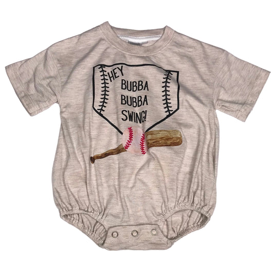 Simpli Blanks “Hey Bubba Bubba Swing Bubble Romper Baby Girl Size 3-6M