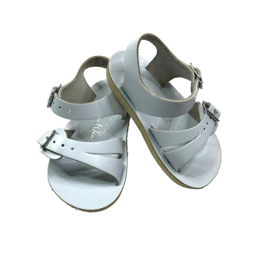 Sun-San Sea-Wee Salt Water Sandals Light Blue Shoes Unisex Size 4