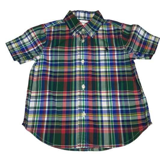 Polo Ralph Lauren Baby Boy Plaid Button Down Shirt Size 24M