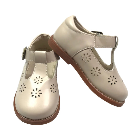 Felix & Flora Mary Jane Beige Shoes Toddler Girls Size 6