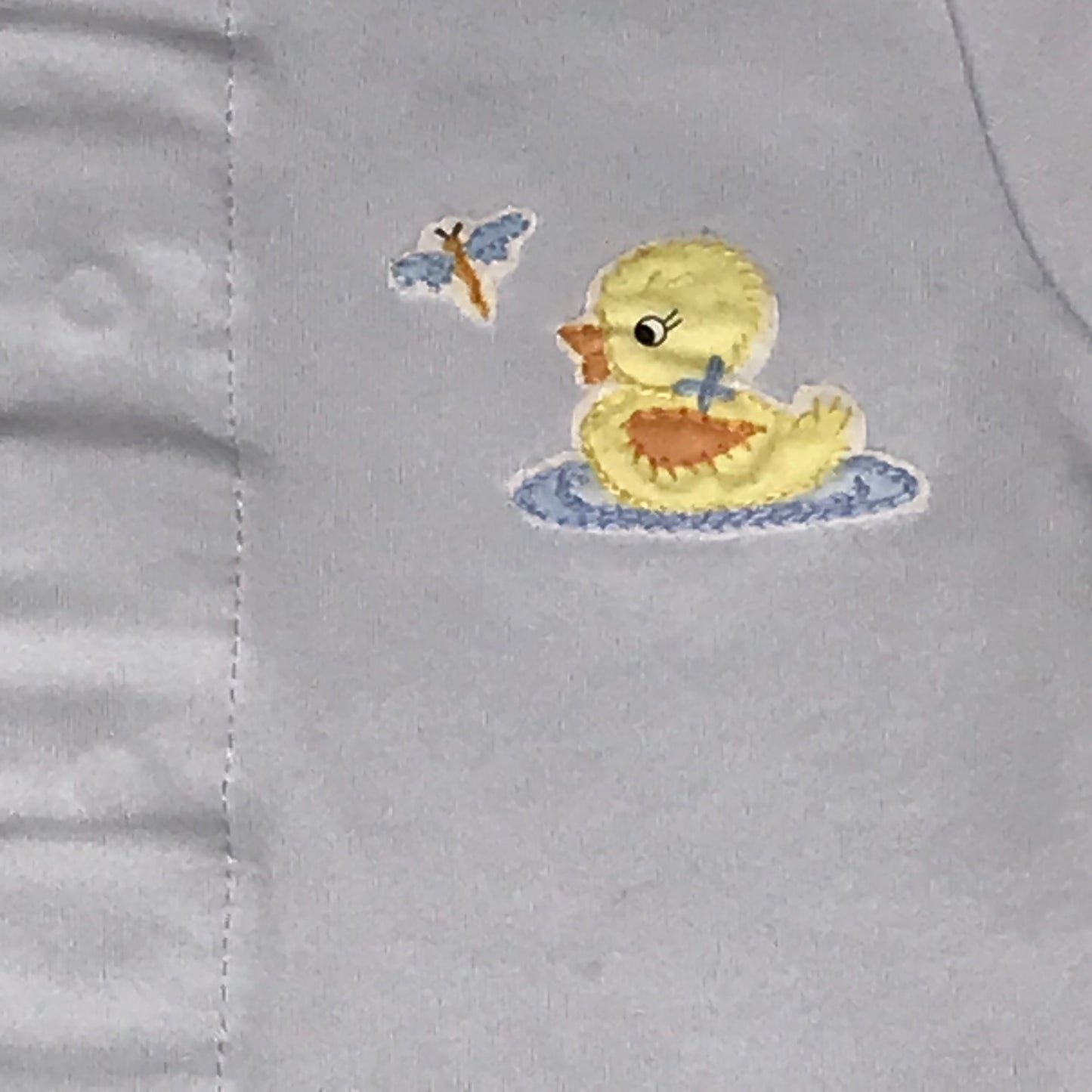Magnolia Baby Diaper Set Yellow Duck Embroidered Blue Boy Size 6M