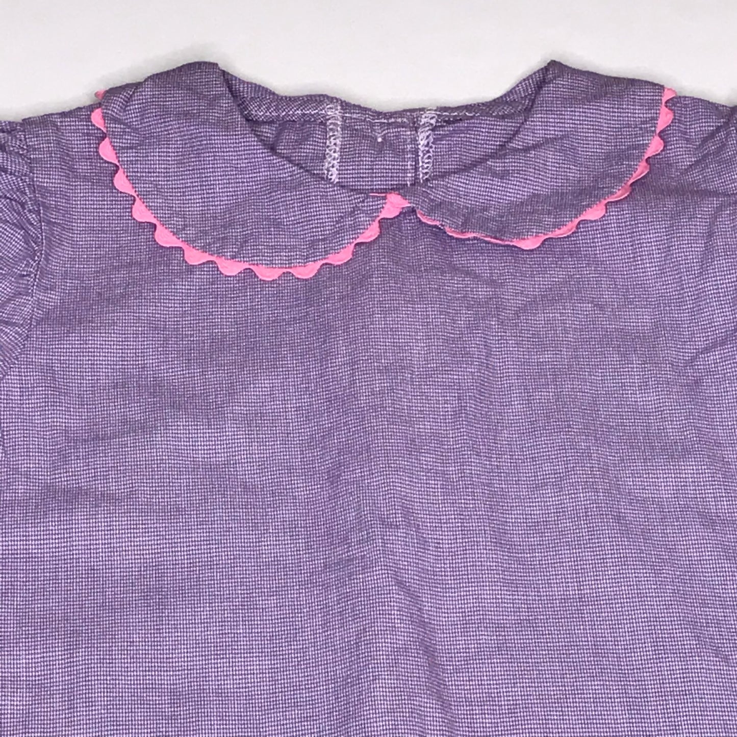 Southern Sunshine Kids Micro-Check Gingham Purple Girls Dress Size 6