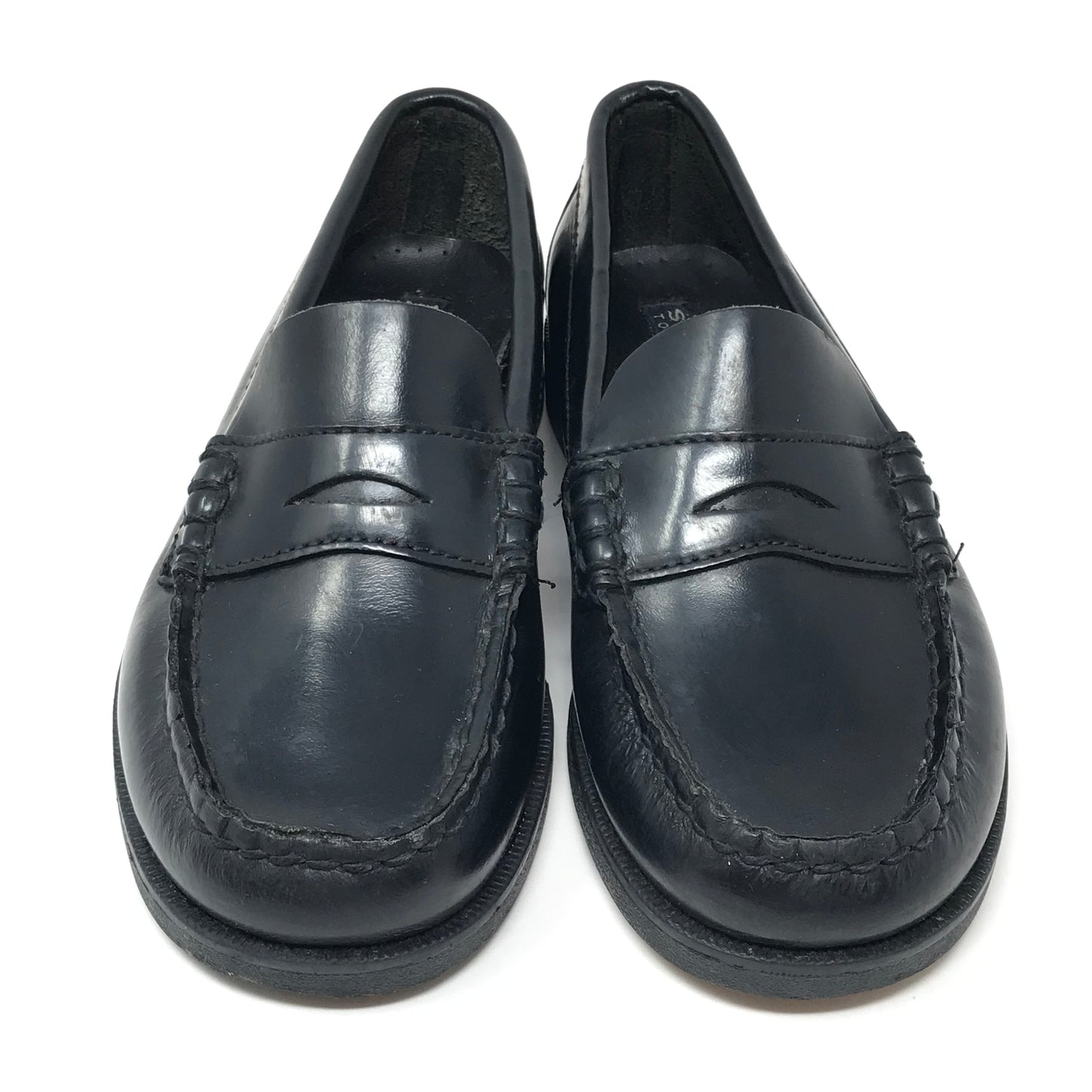 Sperry Top Sider Colton Leather Penny Loafer Black Boy Size 13M