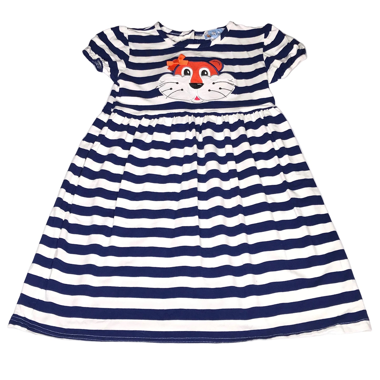 Aubie Auburn Tigers Girl Striped Navy Blue Size 6