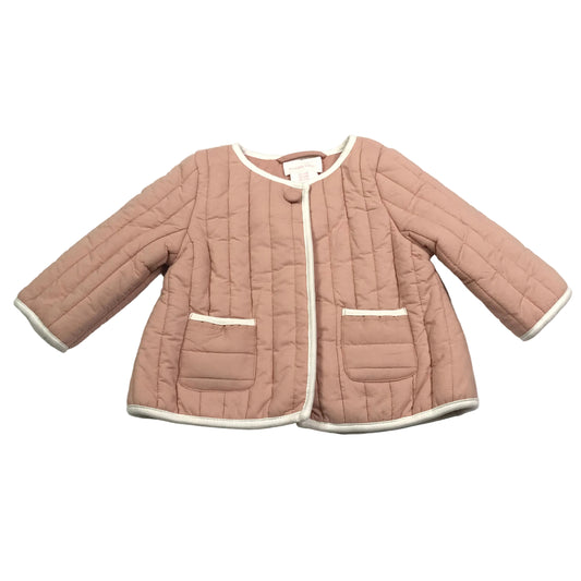 Shabby Chic Quilted Dusty Pink Jacket Girls Size 3-6M