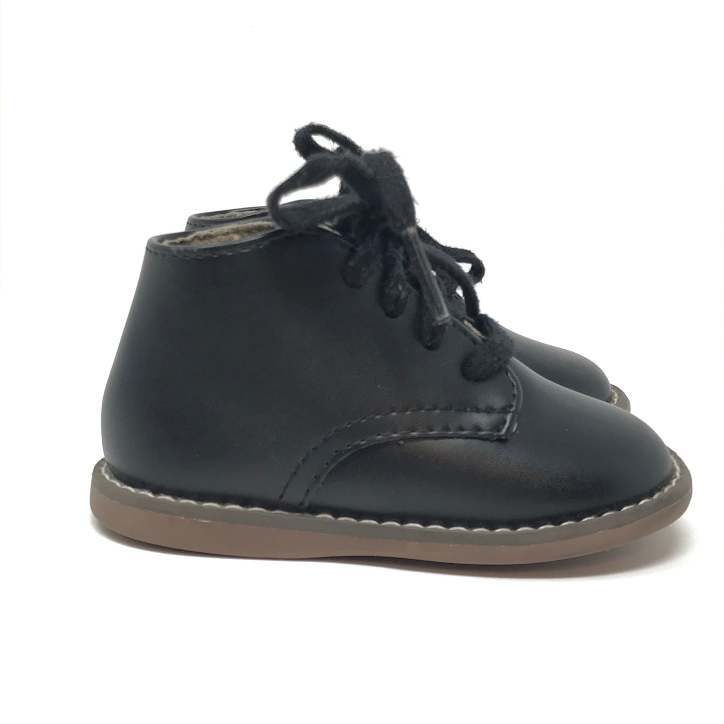 Footmates Todd Lace Up Bootie Black Size 3.5W