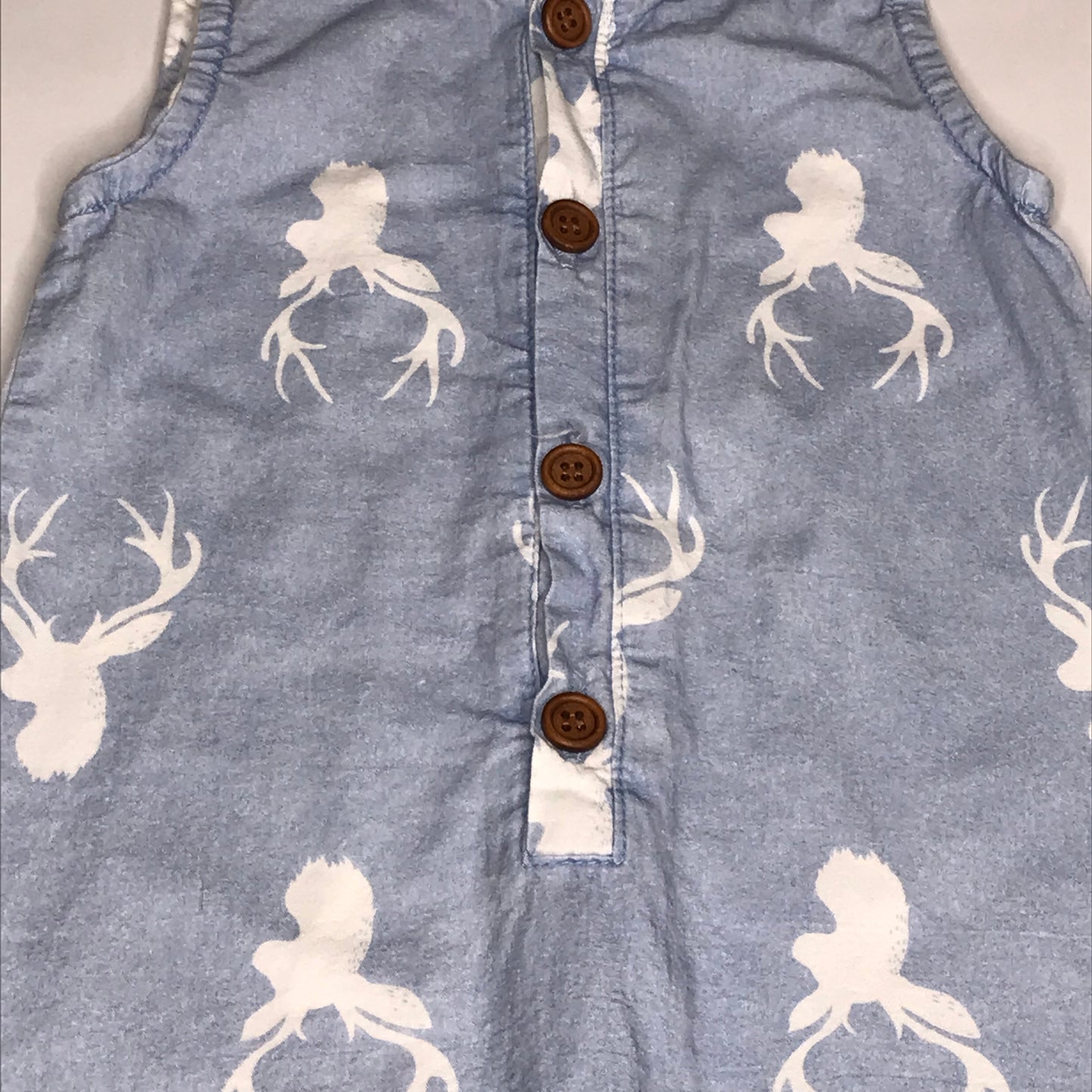 Emma Jean Baby Boy Jon Jon Deer Antler Blue Size 18M
