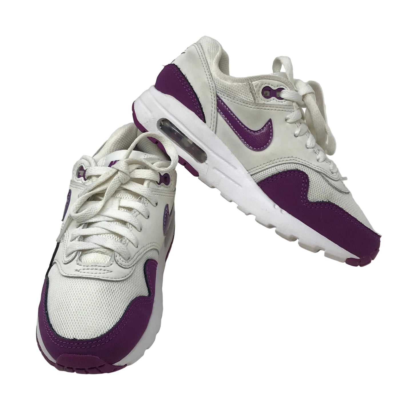 Nike Air Max 1 Summit White Viotech Girl Size 1Y