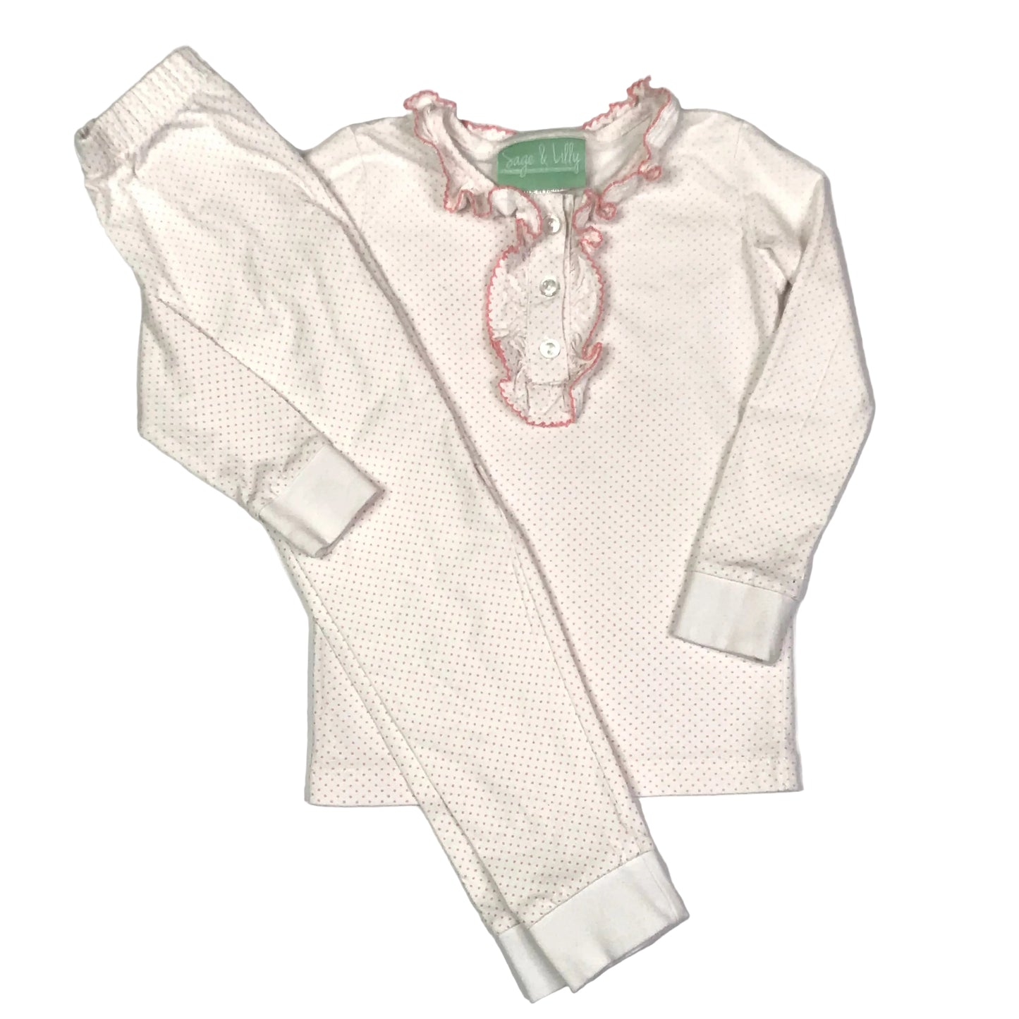 Sage & Lilly Girls Size 4T Polka Dot Pajamas