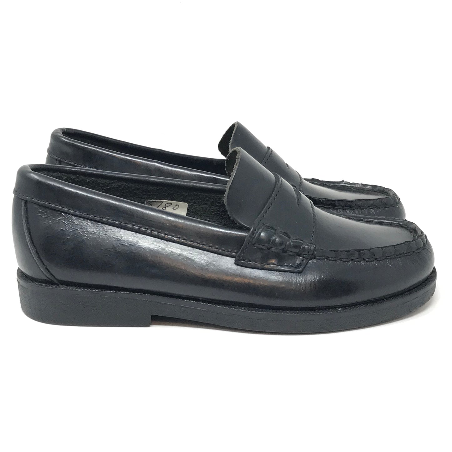 Sperry Top Sider Colton Leather Penny Loafer Black Boy Size 13M