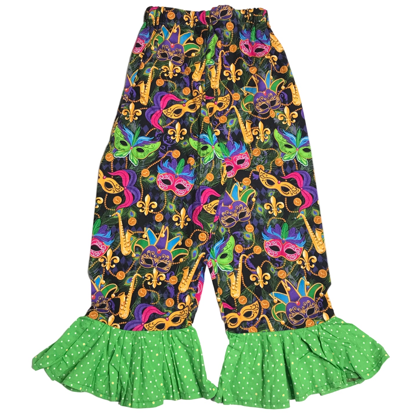 Mardi Gras Custom Pants Girls Size 4 Multicolor